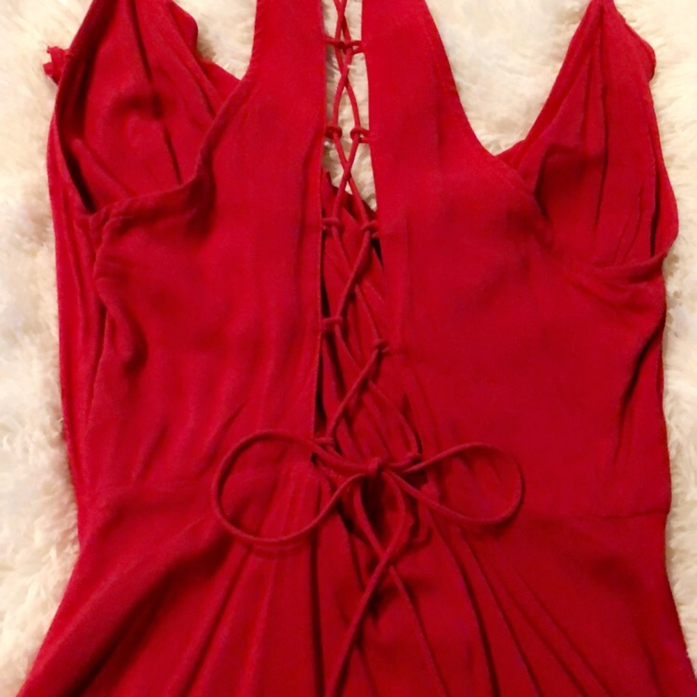 H&M Red Ruffle Dress - Picture 2 of 2